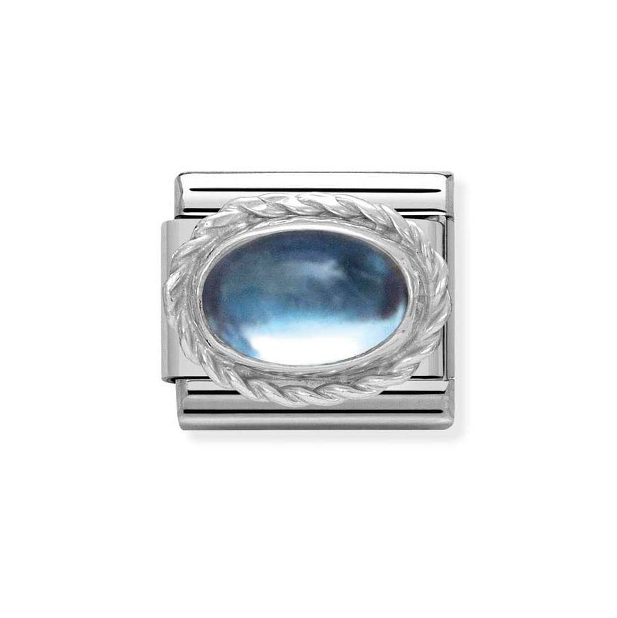 Nomination Classic Silver Light Blue Topaz Birthstone Charm - MococoNomination330504/138033497483195Charms and Links