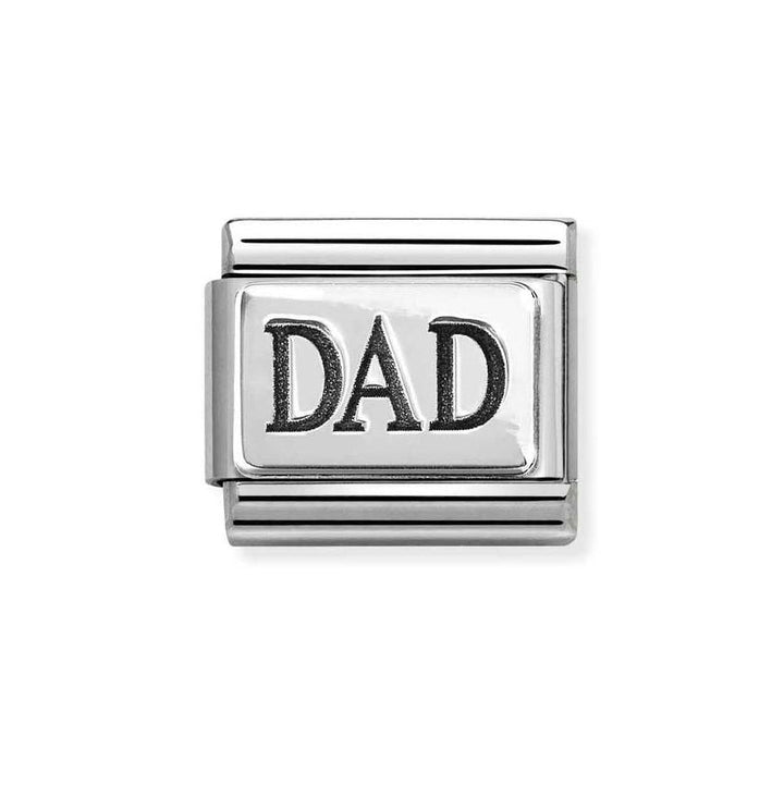 Nomination Classic Silver Oxidized Dad Charm - MococoNomination330102/638033497537720Charms and Links