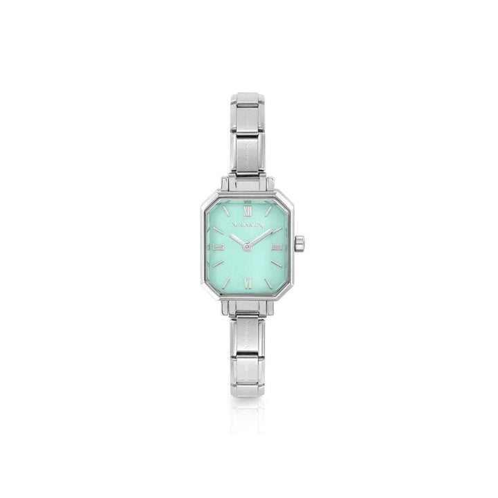 Nomination Classic Silver Rectangular Aqua Green Dial Watch - MococoNomination076037/0328033497521354Watches and Accessories