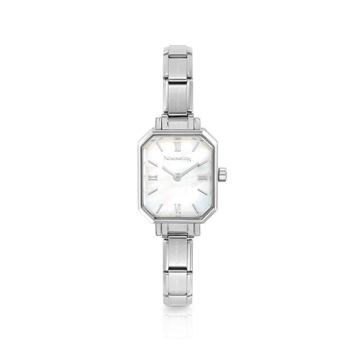 Nomination Classic Silver Rectangular Mother of Pearl Dial Watch - MococoNomination076037/0088033497521323Watches and Accessories
