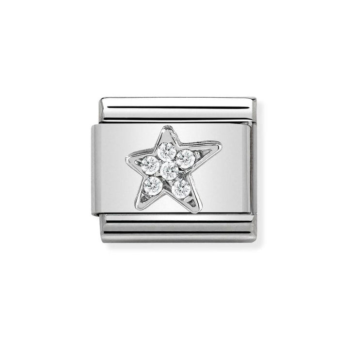 Nomination Classic Silver Sparkling Asymmetric Star Charm - MococoNomination330304/258033497430809Charms and Links