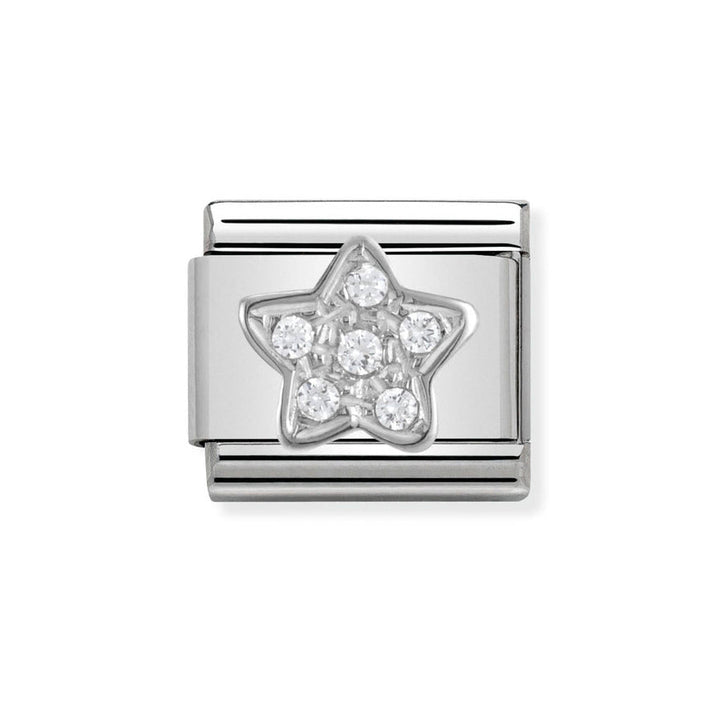 Nomination Classic Silver Sparkling Star Charm - MococoNomination330304/028033497274137Charms and Links