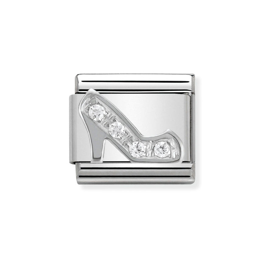 Nomination Classic Silver Sparkling Stiletto Shoe Charm - MococoNomination330304/098033497274182Charms and Links