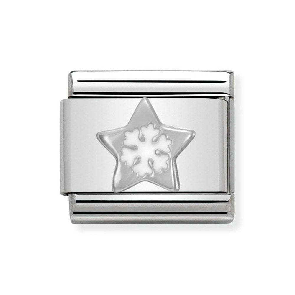 Nomination Classic Silver Star with Snowflake Charm - MococoNomination330204/018033497333483Charms and Links