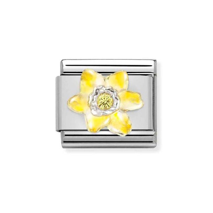 Nomination Classic Silver Yellow Daffodil Charm - MococoNomination330321/088033497510990Charms and Links