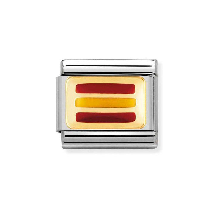 Nomination Classic Spain Flag Charm - MococoNomination030234/188033497041036Charms and Links
