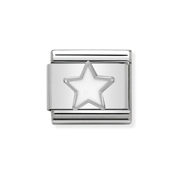 Nomination Classic White Star Charm - MococoNomination330202/048033497331960Charms and Links