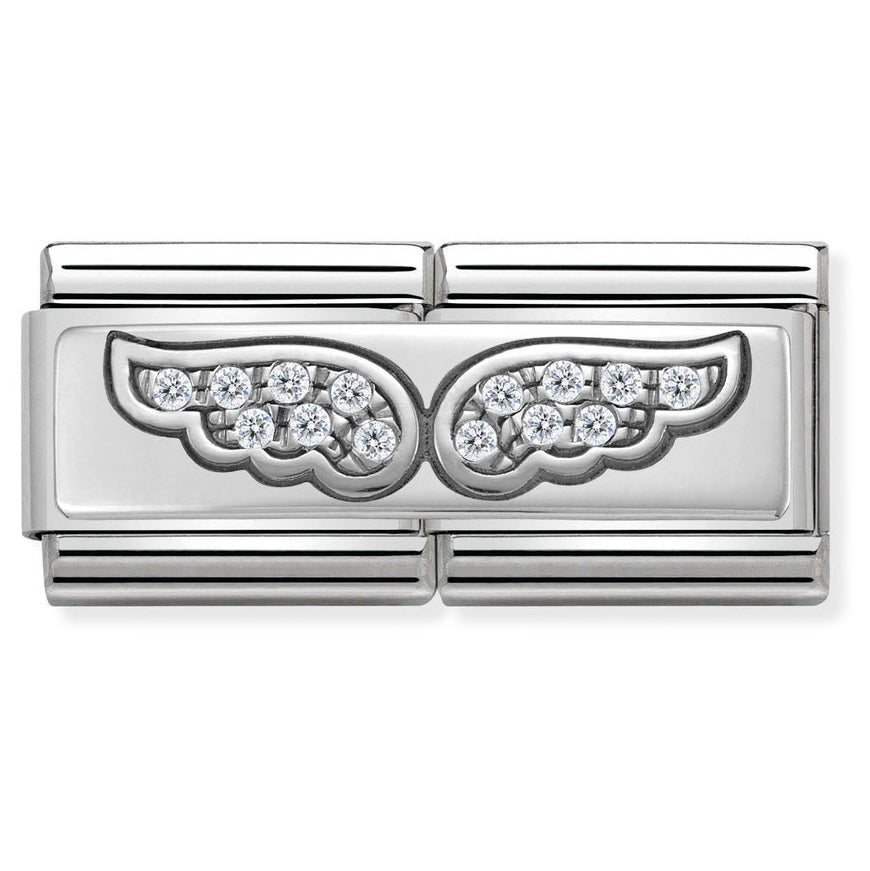 Nomination Double Angel Wings Charm - MococoNomination330732/018033497412195Charms and Links