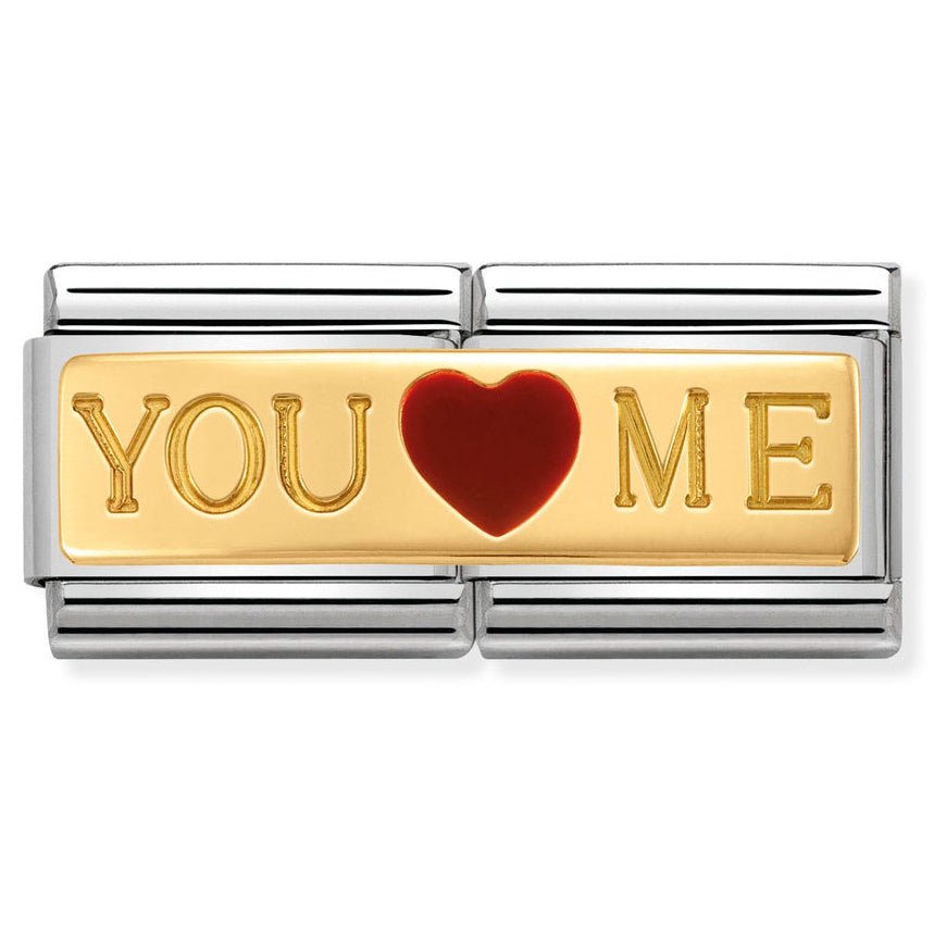Nomination Double "You Love Me" Charm - MococoNomination030720/018033497412034Charms and Links