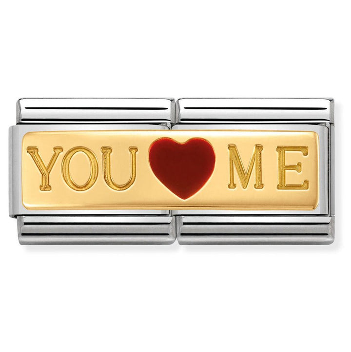 Nomination Double "You Love Me" Charm - MococoNomination030720/018033497412034Charms and Links