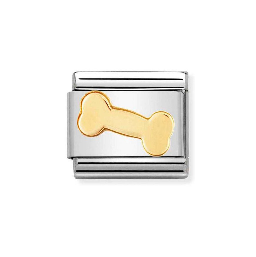 Nomination Gold Classic Bone Charm - MococoNomination030110/098033497011411Charms and Links