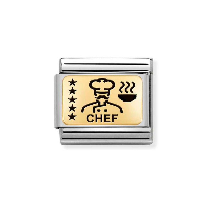 Nomination Gold Classic Chef Charm - MococoNomination030166/288033497510464Charms and Links