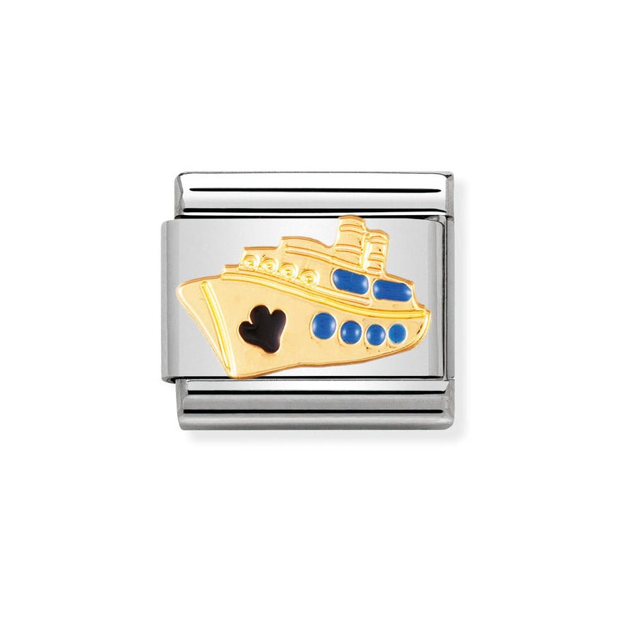 Nomination Gold Classic Cruise Ship Charm - MococoNomination030210/128033497014597Charms and Links
