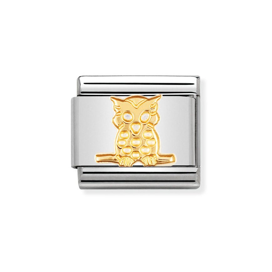 Nomination Gold Classic Owl Charm - MococoNomination030114/068033497064066Charms and Links