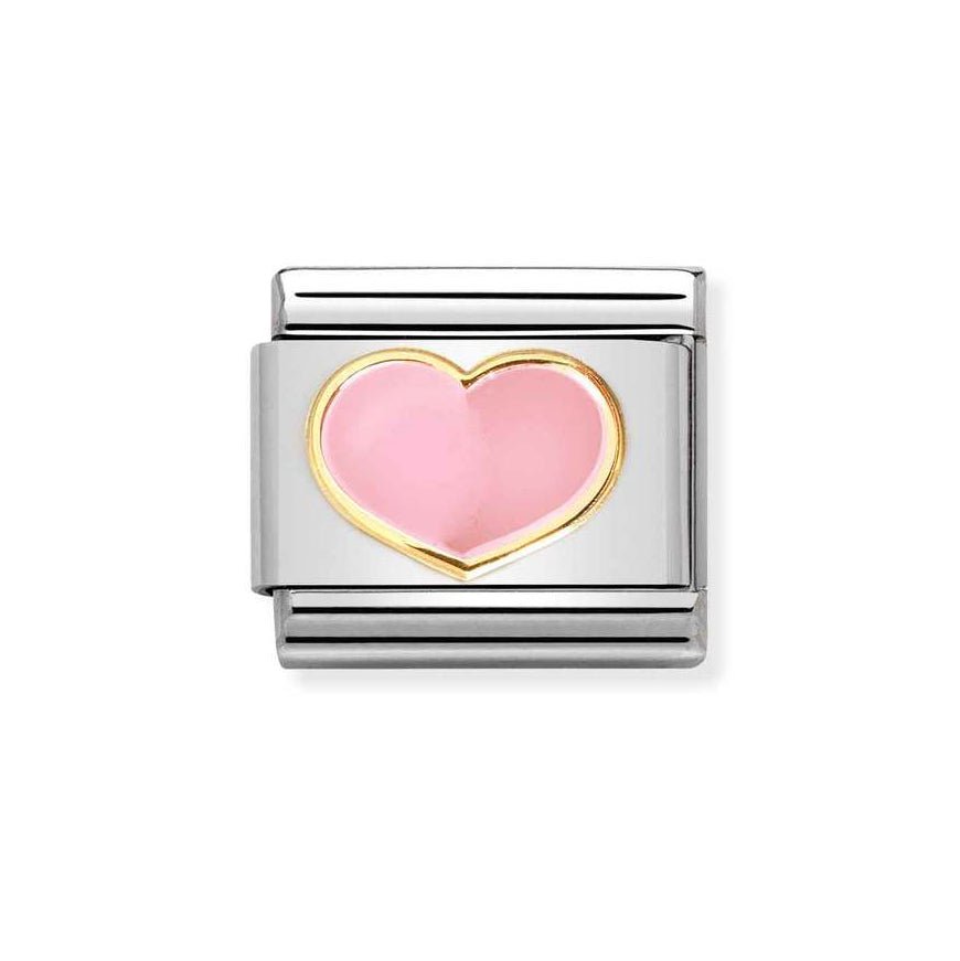 Nomination Gold Classic Pink Heart Charm - MococoNomination030283/218033497528742Charms and Links