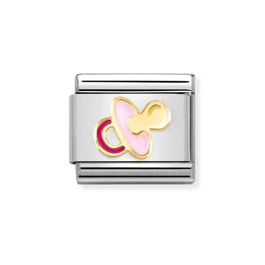 Nomination Gold Classic Pink Pacifier Charm - MococoNomination030272/628033497522269Charms and Links