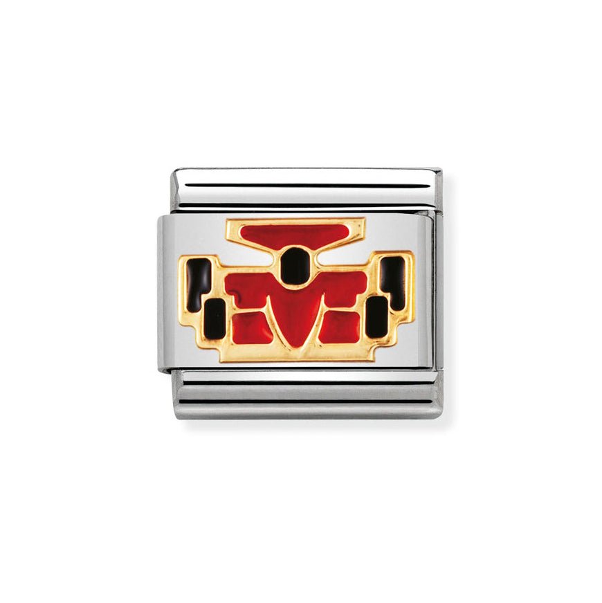Nomination Gold Classic Red Race Car Charm - MococoNomination030203/238033497037923Charms and Links