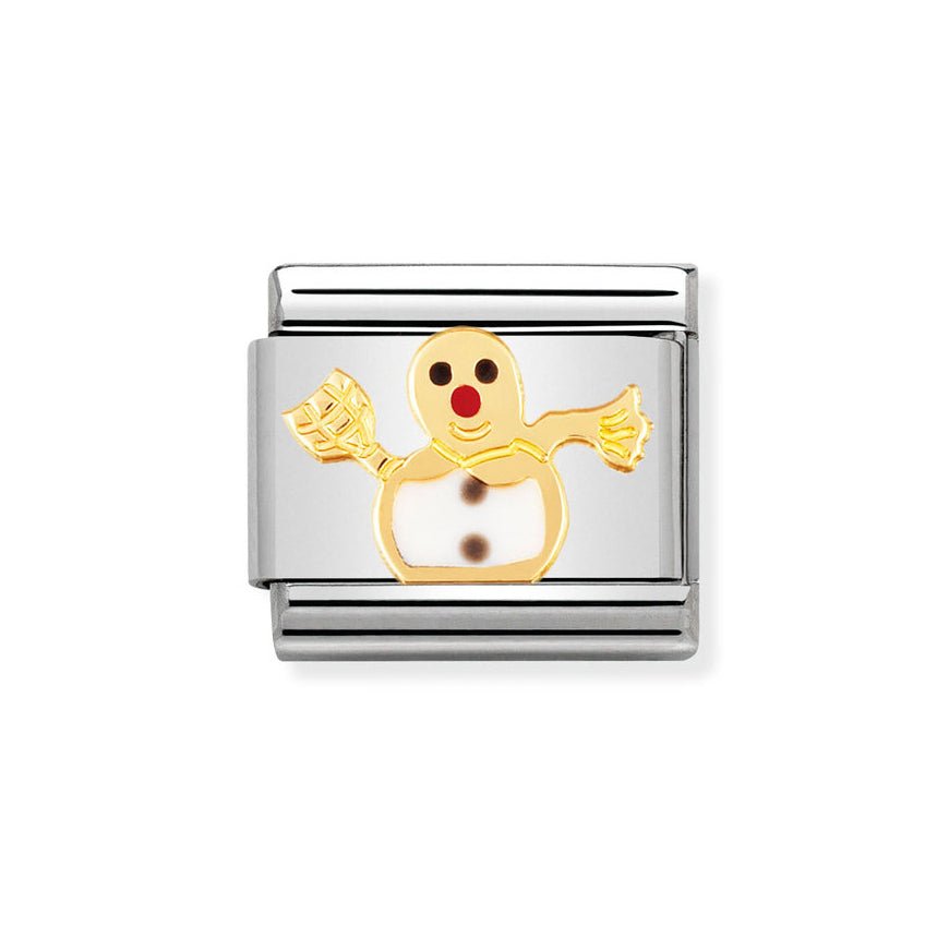 Nomination Gold Classic Snowman Charm - MococoNomination030225/048033497015464Charms and Links