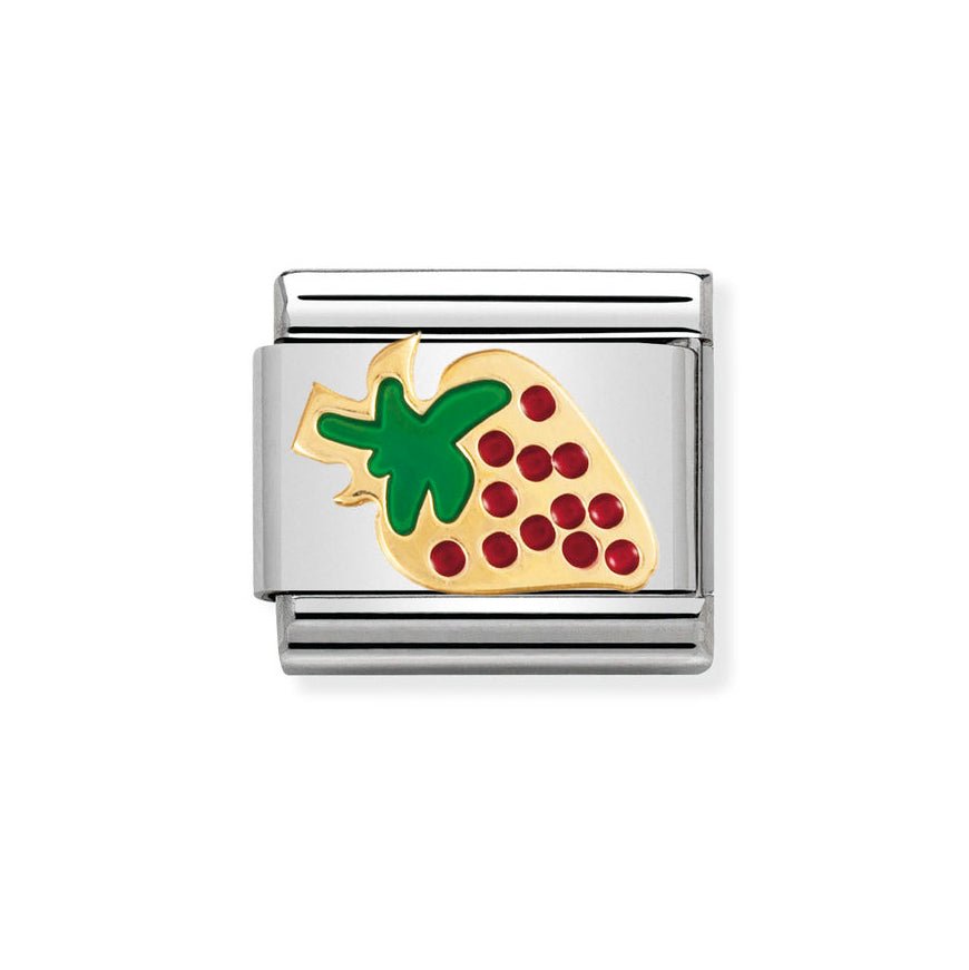Nomination Gold Classic Strawberry Charm - MococoNomination030215/118033497014887Charms and Links