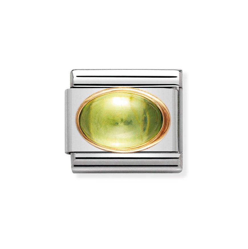 Peridot Oval Stone Charm