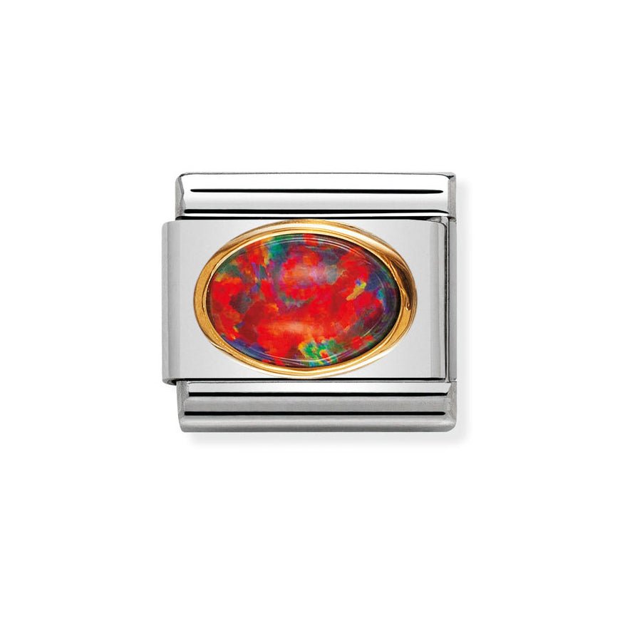 Nomination Gold Red Opal Stone Charm - MococoNomination030502/088033497019950Charms and Links