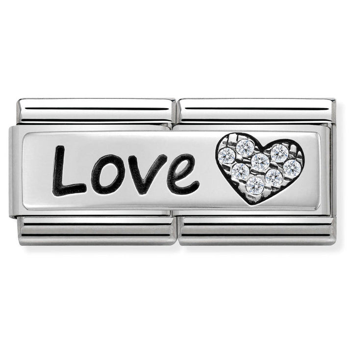 Nomination Love And Heart Double Charm - MococoNomination330731/058033497412164Charms and Links
