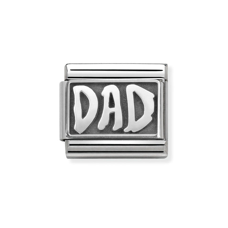 Nomination My Family Oxidised Silver Dad Classic Charm - MococoNomination330102/308033497378842Charms and Links