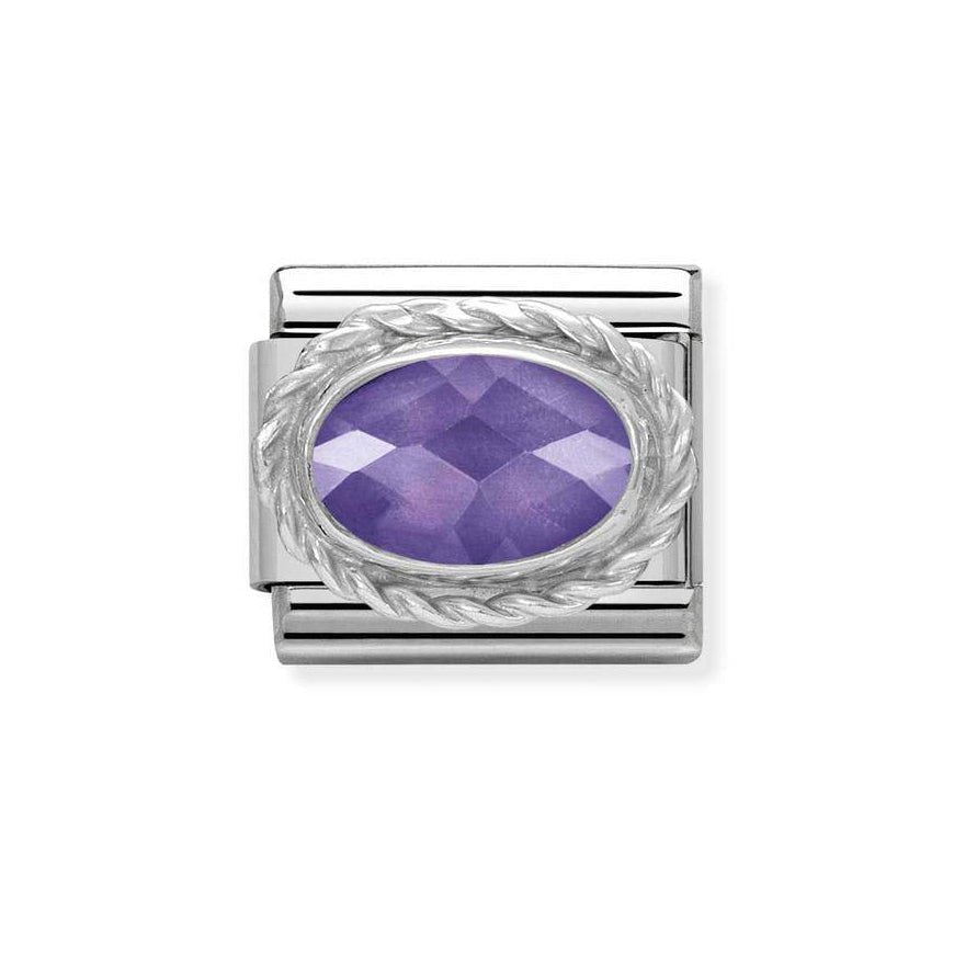 Nomination Ornate Violet Oval Stone Charm - MococoNomination330604/0018033497483089Charms and Links