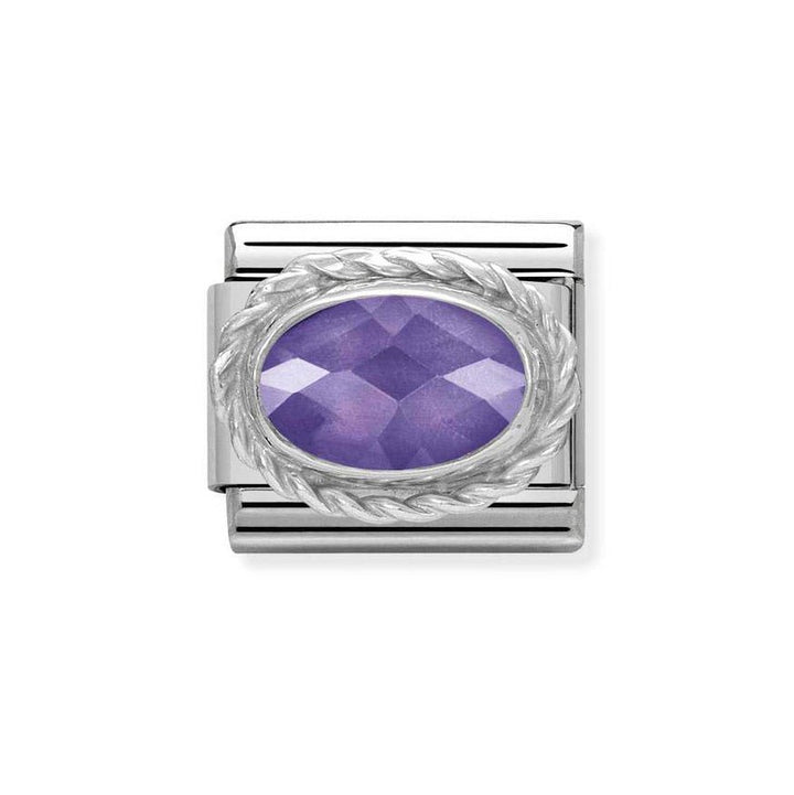Nomination Ornate Violet Oval Stone Charm - MococoNomination330604/0018033497483089Charms and Links