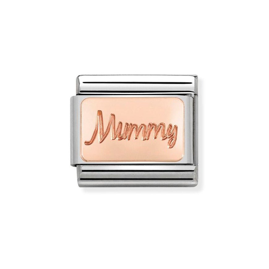 Nomination Rose Gold Classic Mummy Plate Charm - MococoNomination430101/428033497451132Charms and Links