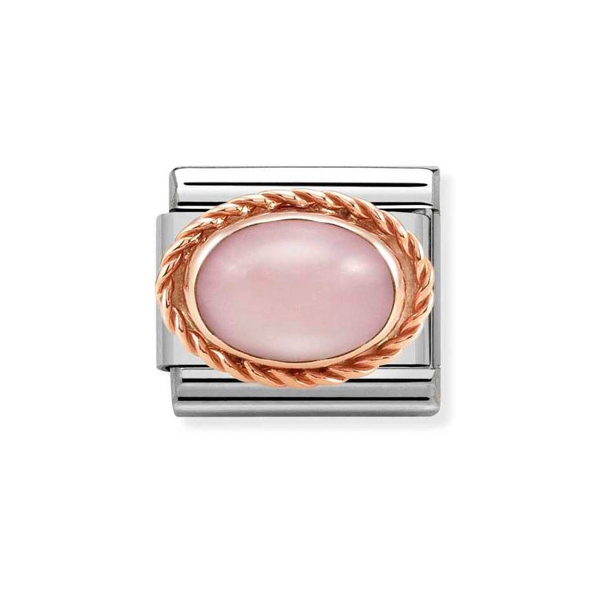 Nomination Rose Gold Classic Pink Opal Oval Charm - MococoNomination430507/228033497496270Charms and Links