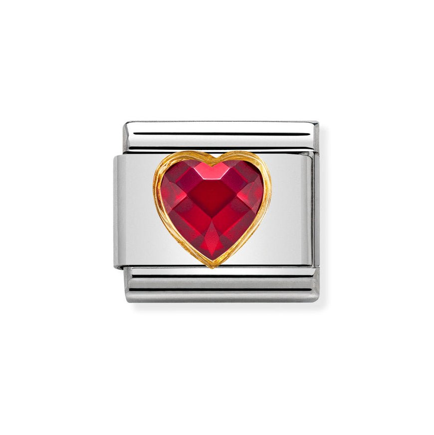 Nomination Rose Gold Classic Red CZ Heart Charm - MococoNomination430607/0058033497553447Charms and Links