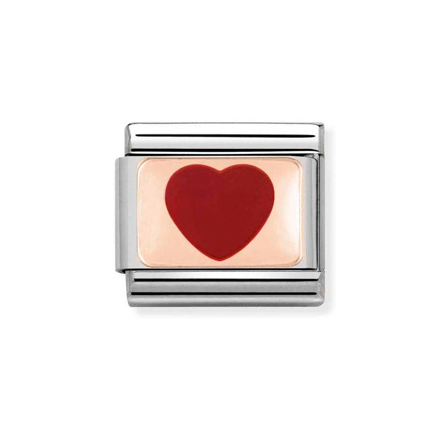 Nomination Rose Gold Classic Red Heart Charm - MococoNomination430201/148033497378781Charms and Links