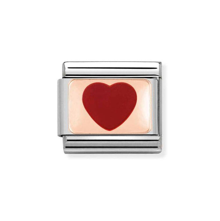 Nomination Rose Gold Classic Red Heart Charm - MococoNomination430201/148033497378781Charms and Links