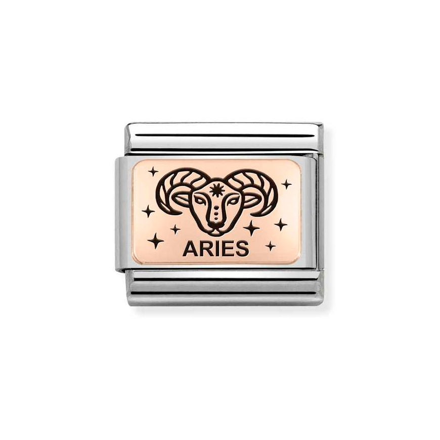 Nomination Rose Gold Classic Zodiac Aries Charm - MococoNomination430112/018033497510006Charms and Links