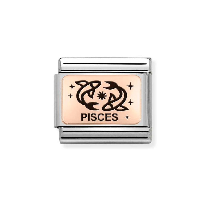 Nomination Rose Gold Classic Zodiac Pisces Charm - MococoNomination430112/128033497510112Charms and Links