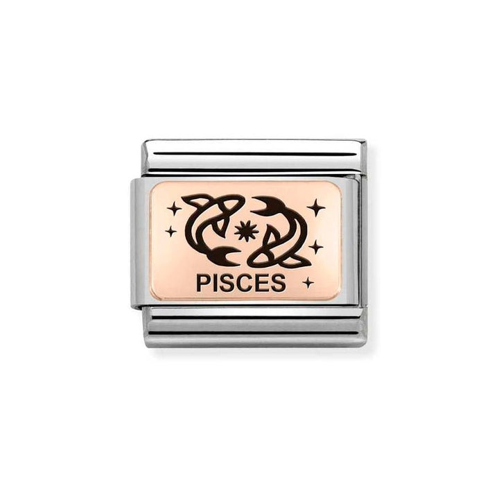 Nomination Rose Gold Classic Zodiac Pisces Charm - MococoNomination430112/128033497510112Charms and Links