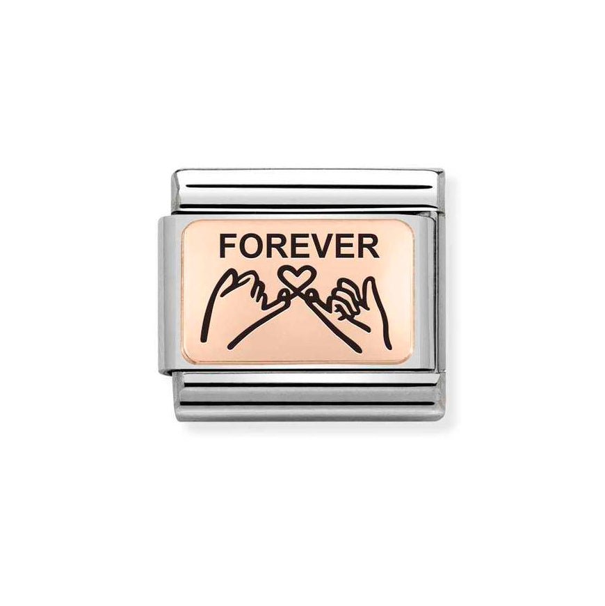 Nomination Rose Gold Forever Hands Charm - MococoNomination430111/128033497504784Charms and Links
