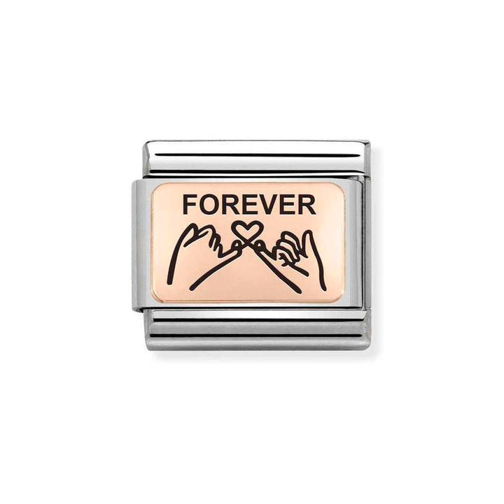 Nomination Rose Gold Forever Hands Charm - MococoNomination430111/128033497504784Charms and Links