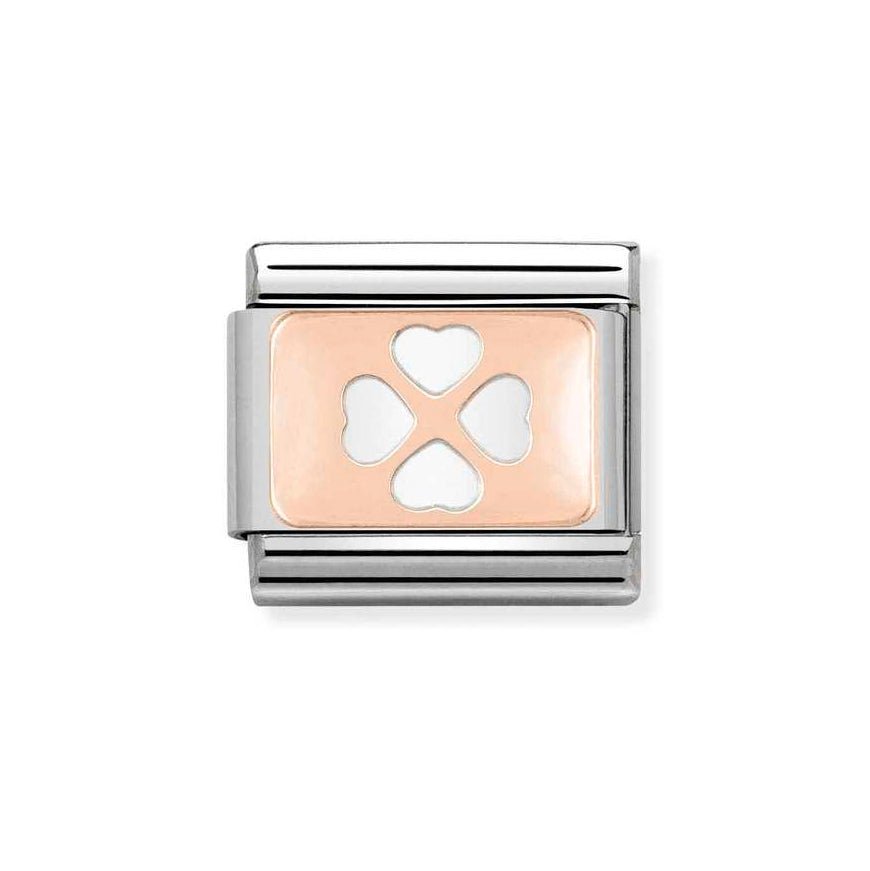 Nomination Rose Gold Four Leaf Clover Charm - MococoNomination430101/108033497366139Charms and Links