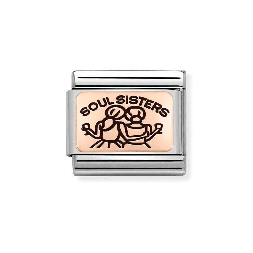Nomination Rose Gold Soul Sisters Charm - MococoNomination430111/098033497504753Charms and Links
