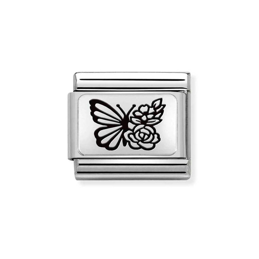 Nomination Silver Butterfly Flower Charm - MococoNomination330111/228033497510563Charms and Links