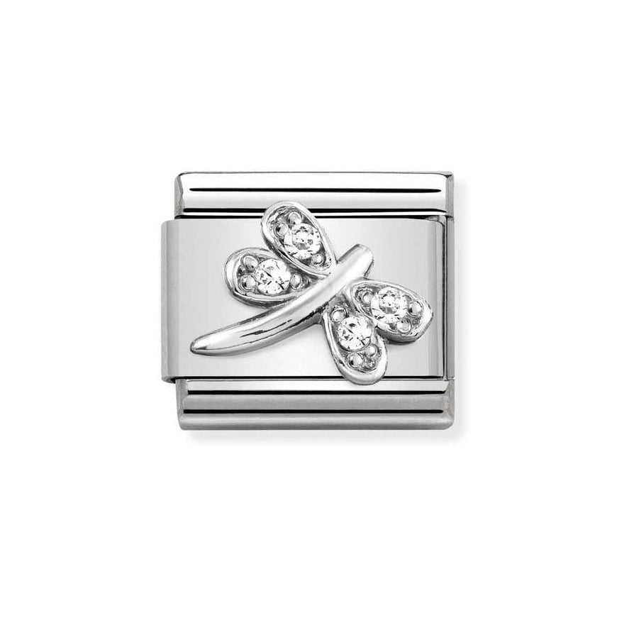 Nomination Silver Classic Cz Dragonfly Charm - MococoNomination330304/388033497496560Charms and Links