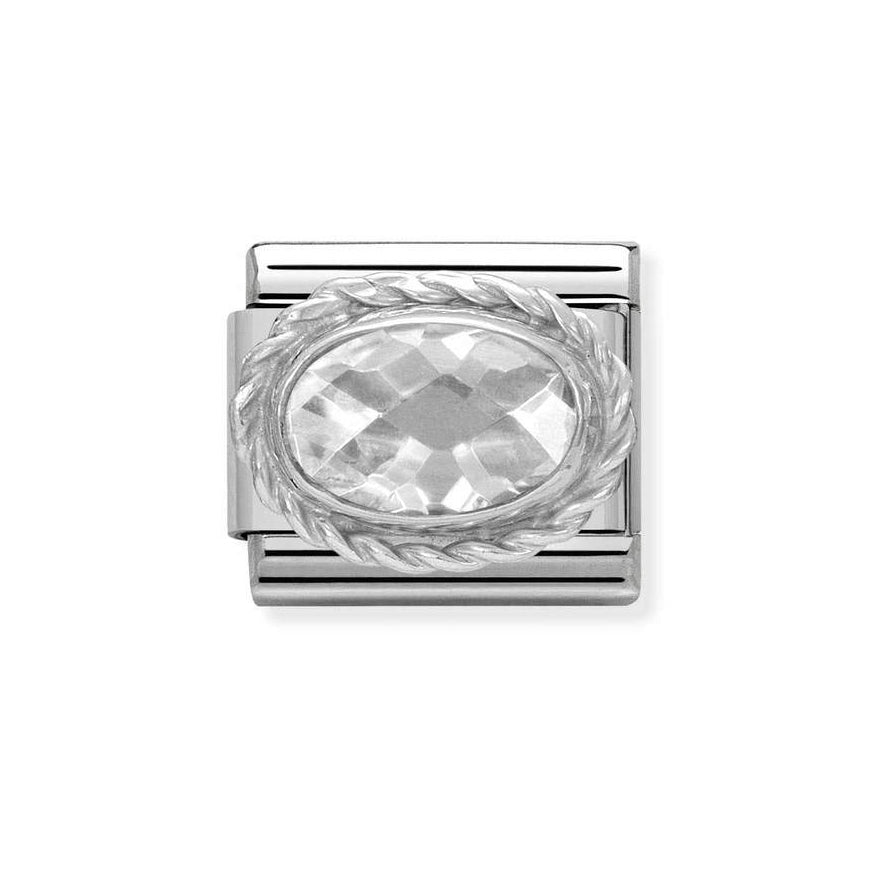 Nomination Silver Classic Oval Stone Charm - MococoNomination330604/0108033497483126Charms and Links