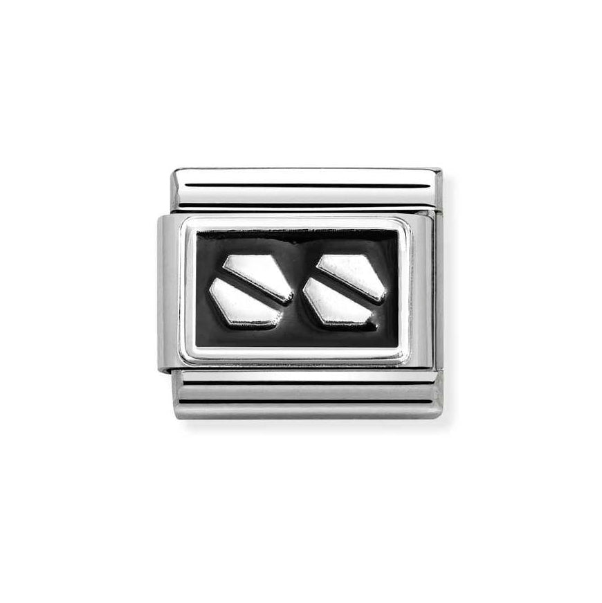 Nomination Silver Enamel Double Hex Screws Charm - MococoNomination330206/338033497537751Charms and Links