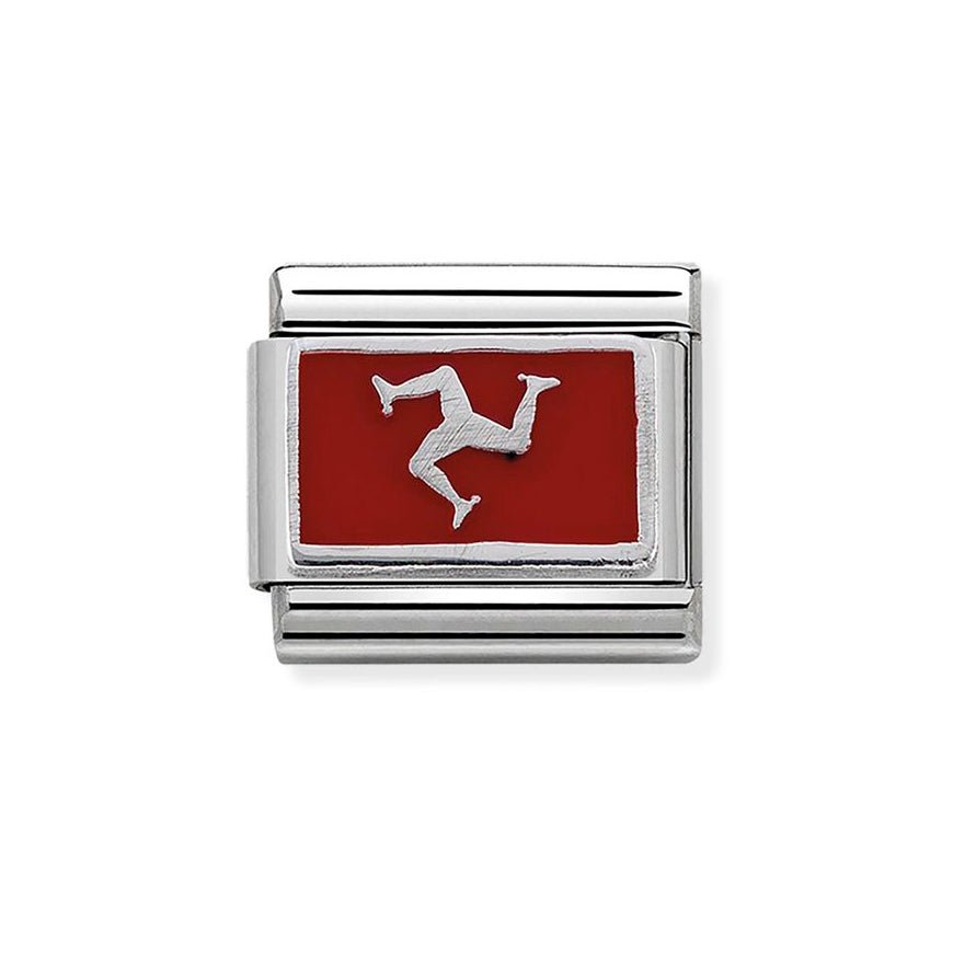 Nomination Silver Isle of Man Flag Charm - MococoNomination330209/038033497434234Charms and Links