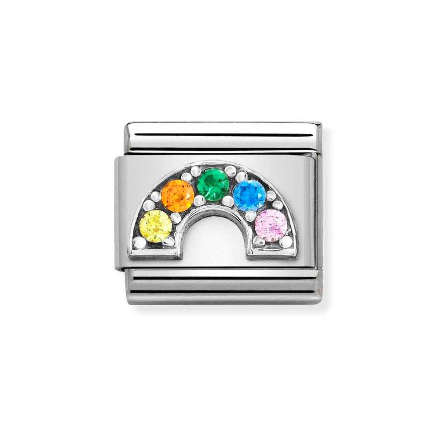 Nomination Silver Rainbow Cubic Zirconia Charm - MococoNomination330323/018033497496706Charms and Links