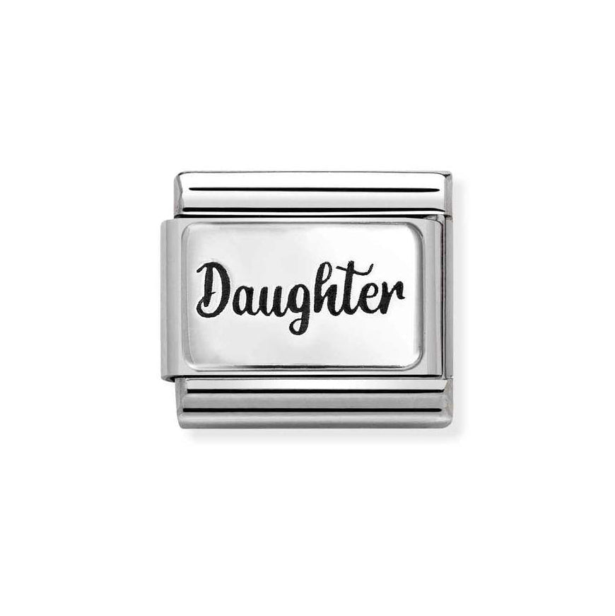 Nomination Silver Starter Bracelet With Silver Daughter Charm - MococoNominationBracelets