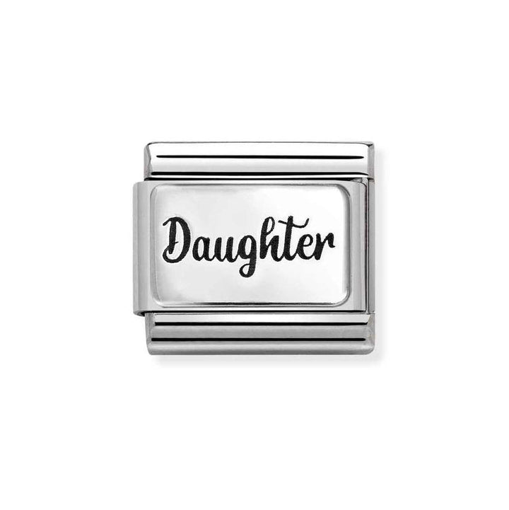 Nomination Silver Starter Bracelet With Silver Daughter Charm - MococoNominationBracelets