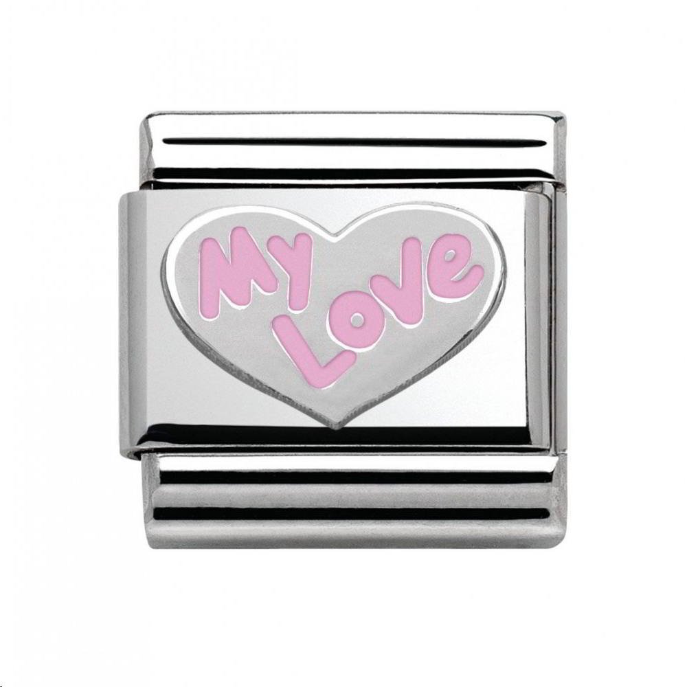 Nomination Classic My Love Heart Pink Charm